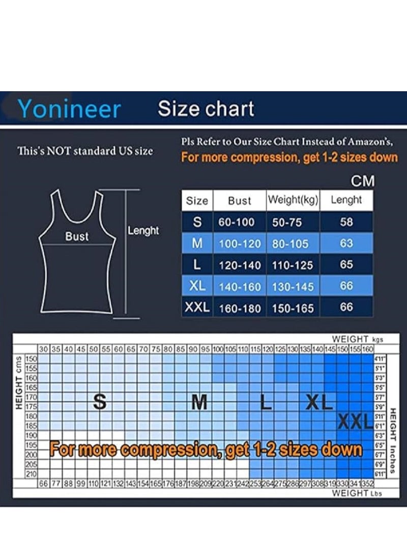 Generic - Men's slimming and body shaping shirt: An innovative design that reduces waist circumference and hides belly bulge, ideal for daily use during fitness exercises and physical exertion, size medium. - Image 1