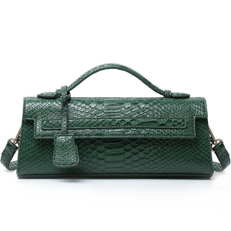 Selling High-End New Ostrich Pattern Texture Handbag Women'S Bag Light Luxury Snake Pattern Niche Crossbody Bag Shoulder Bag - Image 1