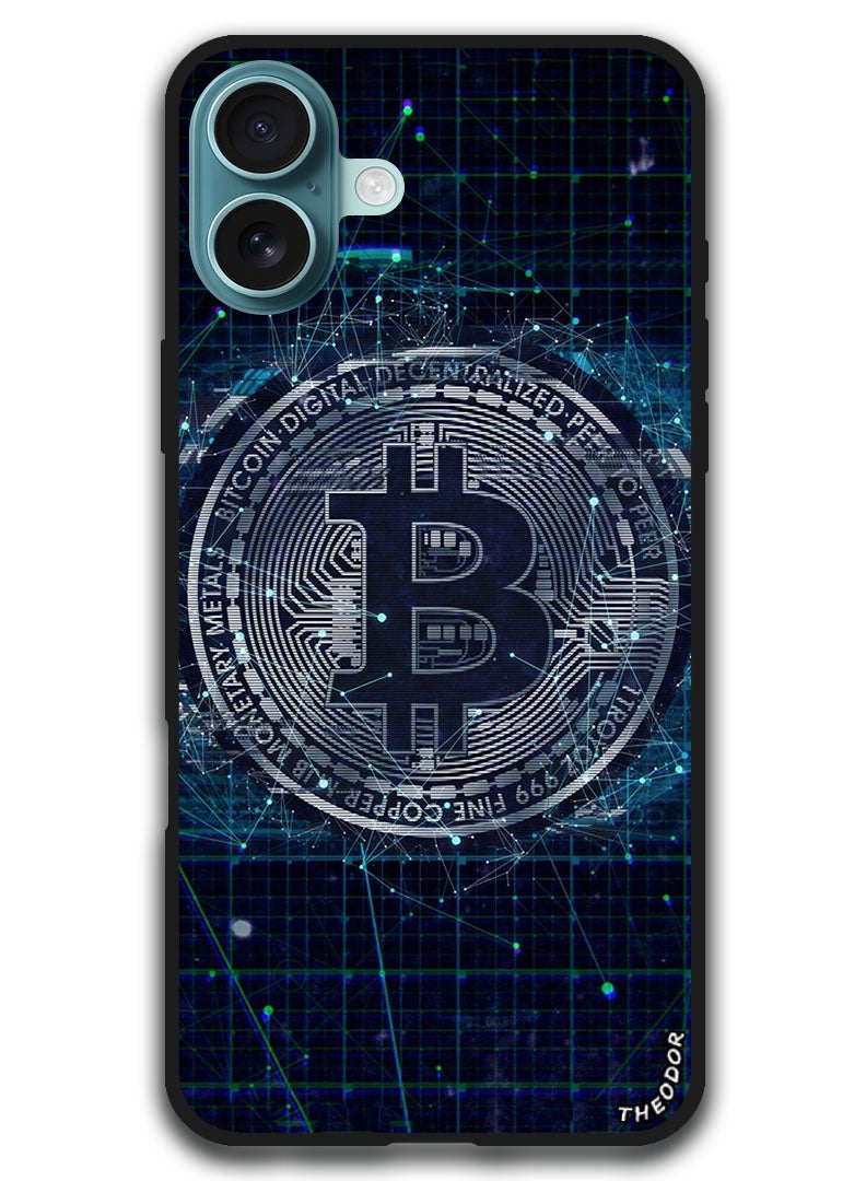 Theodor Protective Case Anti Scratch Shock Proof Bumper Cover For iPhone 16 (6.1)-inch Bitcoin 2 - Image 1