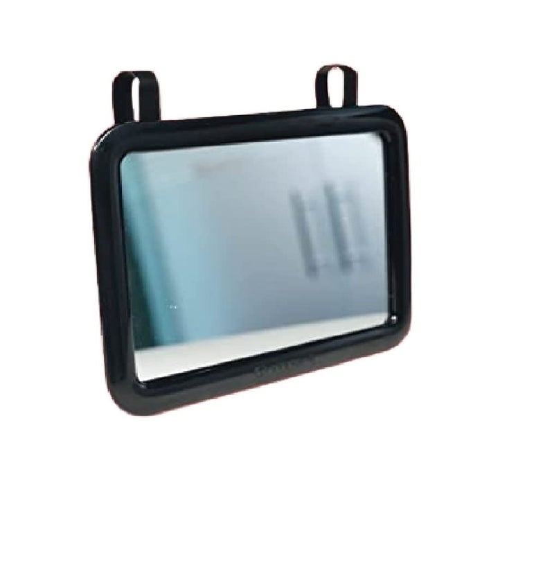 SARTE SA71V71 Car Sun Visor Mirror | Rear View Vanity Makeup Mirror for All Cars (BLACK) (1 PCS) - Image 1