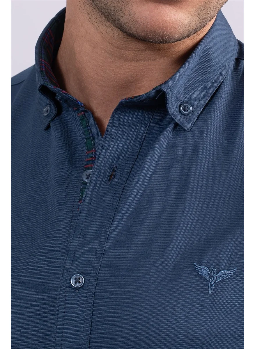 تودورس Slim Fit Slim Fit Long Sleeve Poplin Oxford