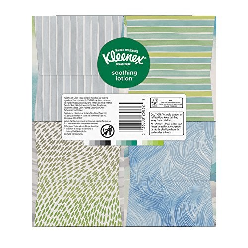 Kleenex Lotion Facial Tissue ( Designs & colors will vary ) 75 Count (Pack of 4) - Image 2