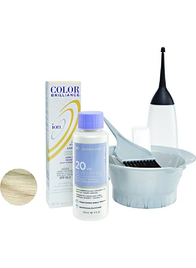 ION 10V Lightest Cool Blonde Permanent Creme Hair Color 10V Lightest Cool Blonde - Image 1
