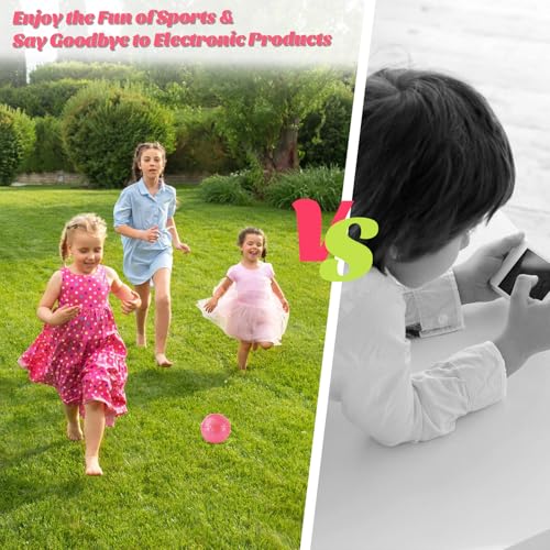 DLUGOPIS Sparkling Pink Toddler Soccer Ball - Mini, Age 3-8, Indoor/Outdoor, Small Size for Boys & Girls (Sparkling Pink, 1) - Image 5