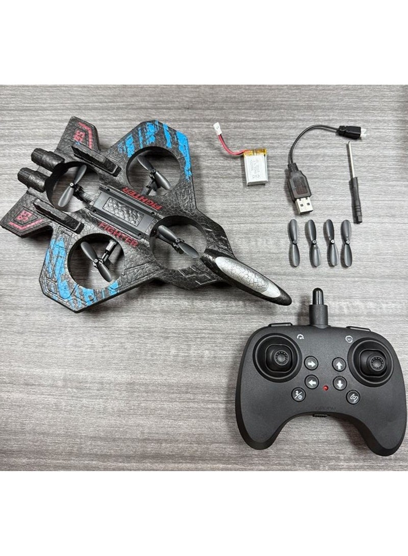 Tradeo Colorful Led Lighted up Outdoor Kids Activity Games Remote Control Plane Flying Foam Fighter Aircraft Airplane - Image 4