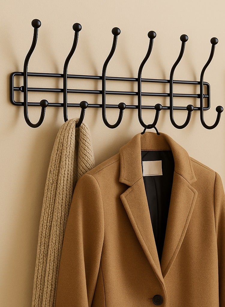 ALMUFARREJ Black iron wall clothes hanger - Image 1