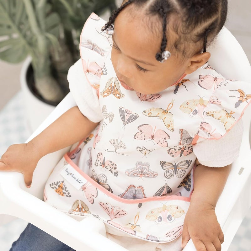Tiny Twinkle Waterproof Baby Bib - Flutter Design - Image 3