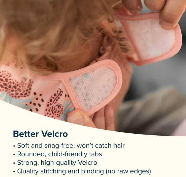 Tiny Twinkle Waterproof Baby Bib - Flutter Design - Image 5