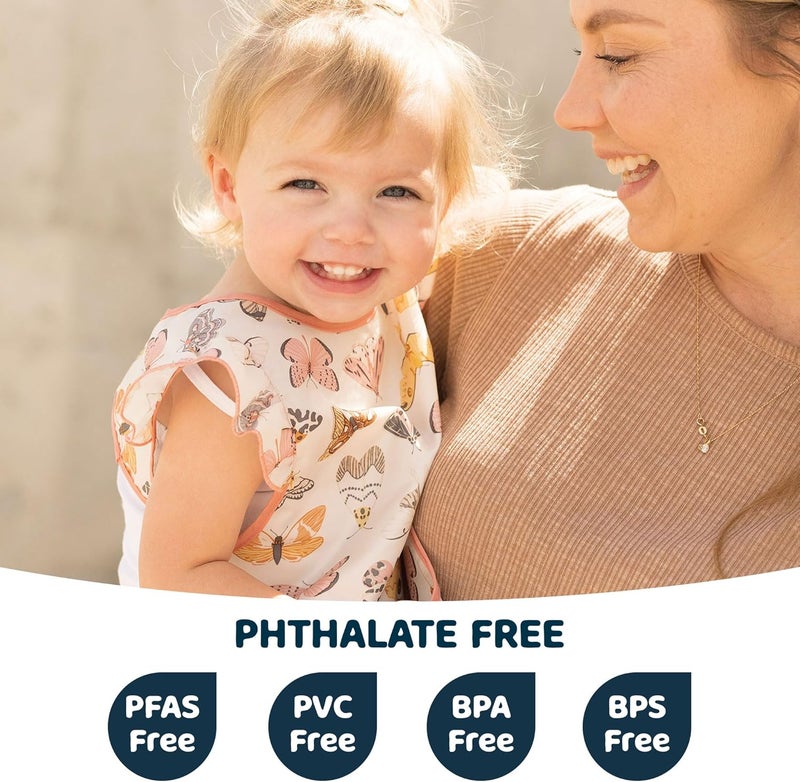 Tiny Twinkle Waterproof Baby Bib - Flutter Design - Image 2