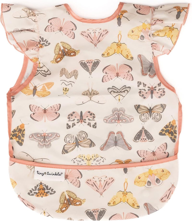 Tiny Twinkle Waterproof Baby Bib - Flutter Design - Image 1