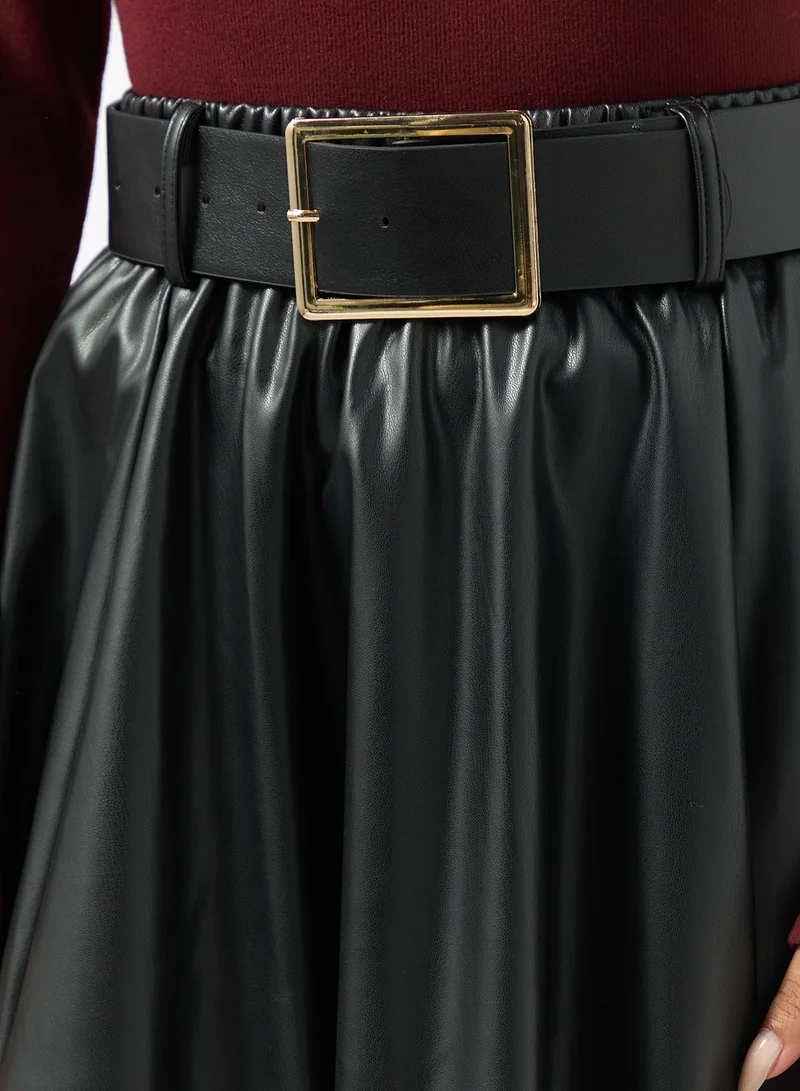 Ginger A Line Box Pleat Skirt