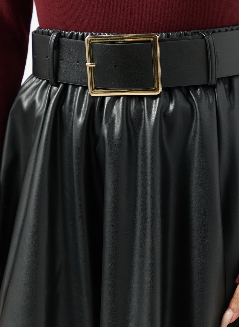 Ginger A Line Box Pleat Skirt - Image 4