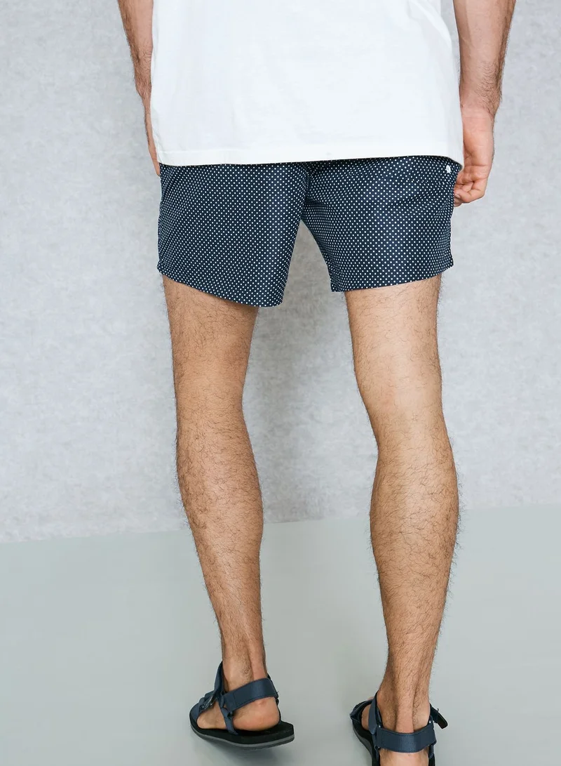 BRAVE SOUL Polka Dot Swimshort