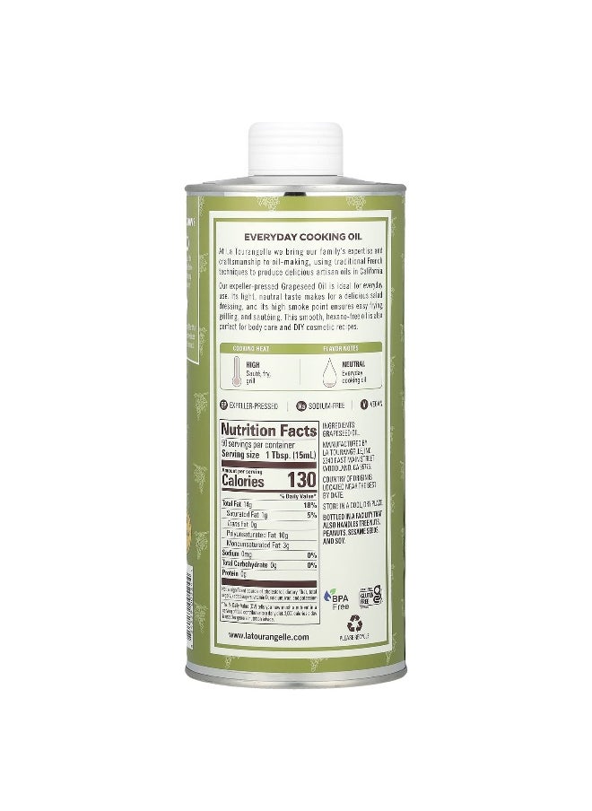 La Tourangelle La Tourangelle, Expeller-Pressed Grapeseed Oil, 25.4 fl oz (750 ml)  - Image 2