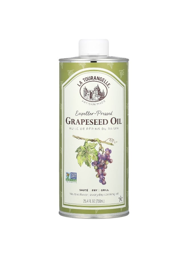 La Tourangelle La Tourangelle, Expeller-Pressed Grapeseed Oil, 25.4 fl oz (750 ml)  - Image 1