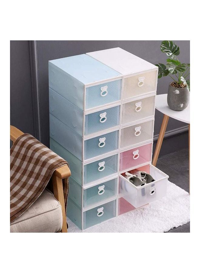 8-Piece Shoe Box Set White 31x22x13cm  - Image 4