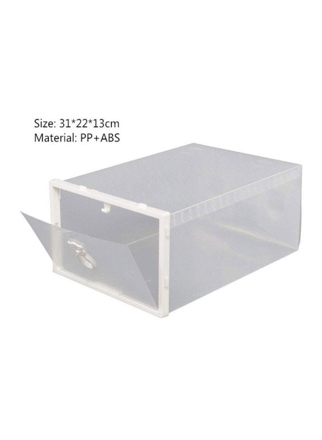 8-Piece Shoe Box Set White 31x22x13cm  - Image 2