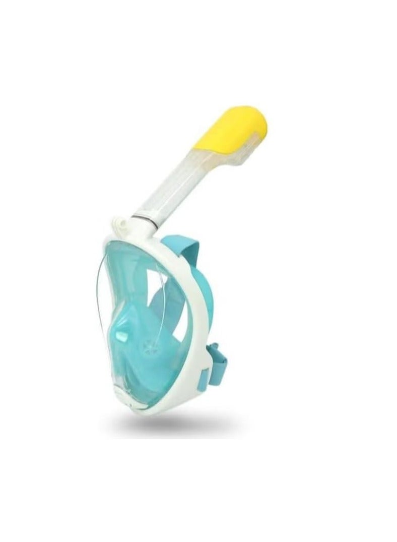 Generic Full Face Snorkel Mask, Foldable Anti-Fog Snorkel Mask, Wide Underwater Mask for Kids and Adults