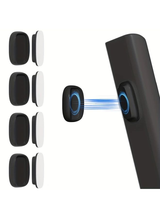 2pcs Black Remote Control Holder Wall Mounted Self Adhesive For TV Fan Air Conditioner - Image 1