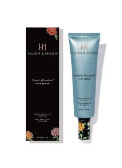 Hush & Hush DeeplyRooted Hair Serum - Cellular Restoring Treatment For Thin, Aging Hair - Plant Based Hair Care Products For Women & Men (60 mL / 2 fl. oz)