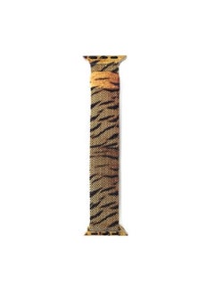 Generic Apple Watch Milanese Loop Stainless Steel Mesh Band 38mm 40mm 41mm iWatch Series 7/6/SE/5/4/3/2/1 Magnetic Replacement Strap Tiger Print  - Image 3