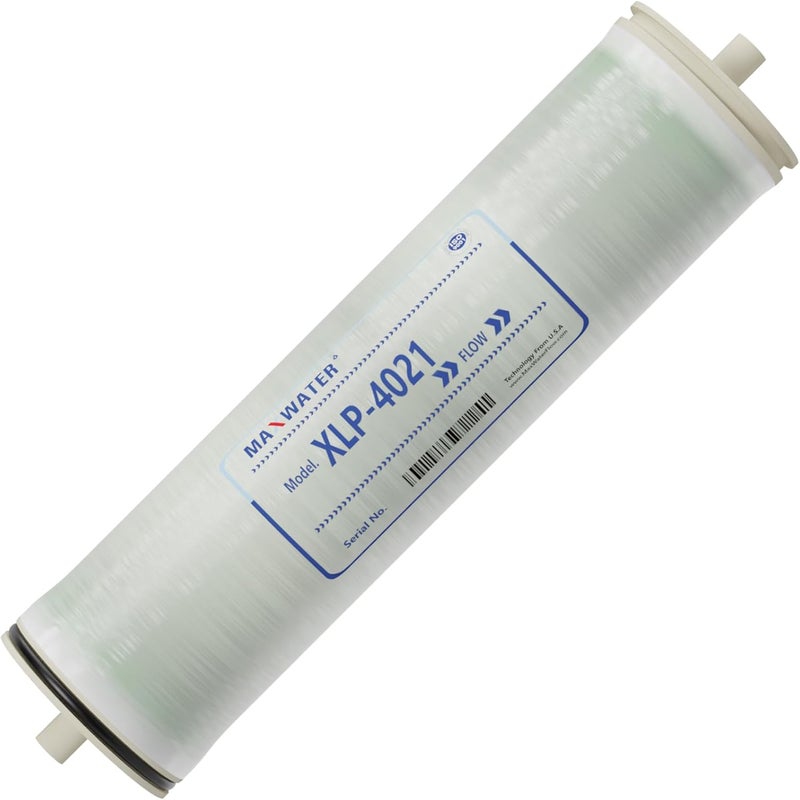Max Water 4" x 21" Membrane XLP-4021 RO - 600 GPD Extreme Low Pressure for Commercial & Whole House Use, Water Desalination, High Salt Rejection - Compatible with TW30-4021 HF4-4021 (XLP-4021) - Image 1