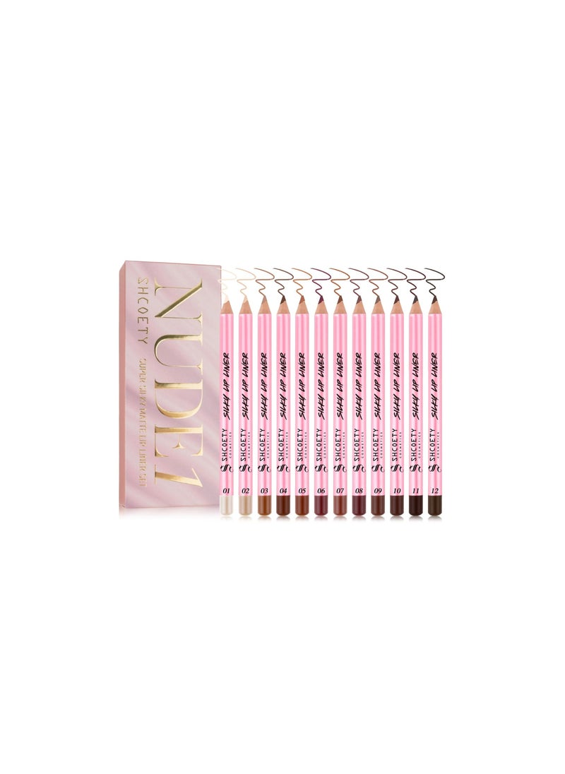 Me Now 12 Pieces Super Silky Matte Lip Liner  - Image 1