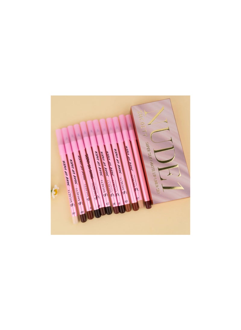 Me Now 12 Pieces Super Silky Matte Lip Liner  - Image 4