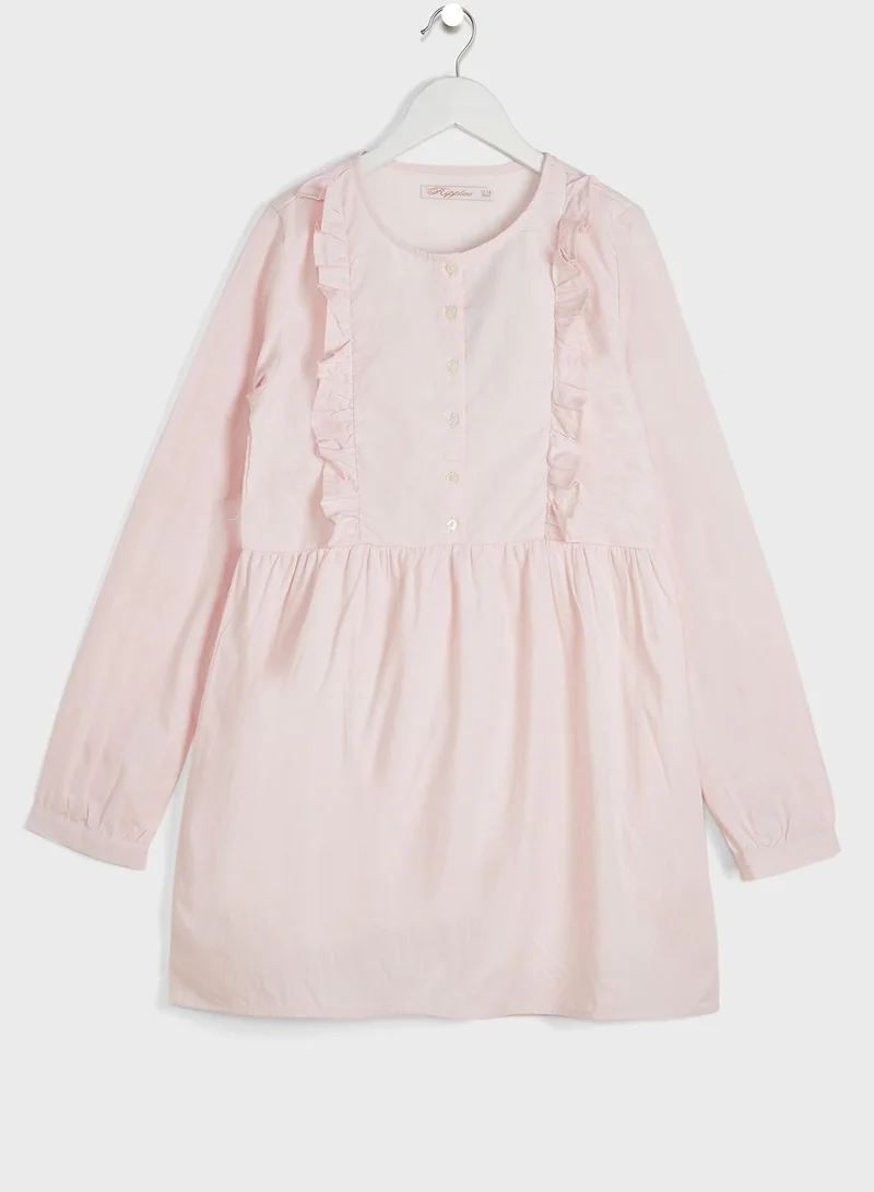 Ripples Ruffle Panel Tunic