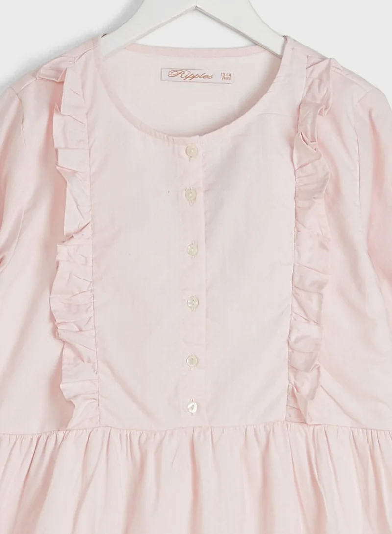 Ripples Ruffle Panel Tunic