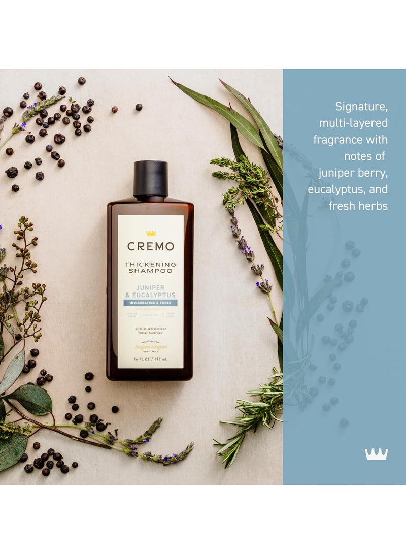كريمو شامبو جونيبر وأوكالبتوس باربر بروفيشنال لتكثيف الشعر، 16 أونصة سائلة - Image 2