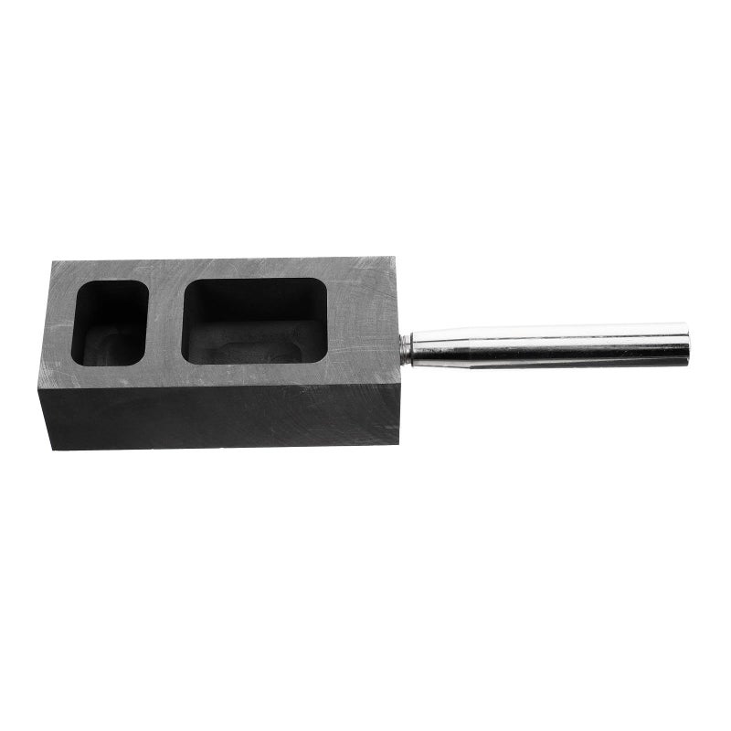 StoBaza Graphite Ingot Mold 200g and 400g Metal Casting Kit Dual Handle Holes - Image 2