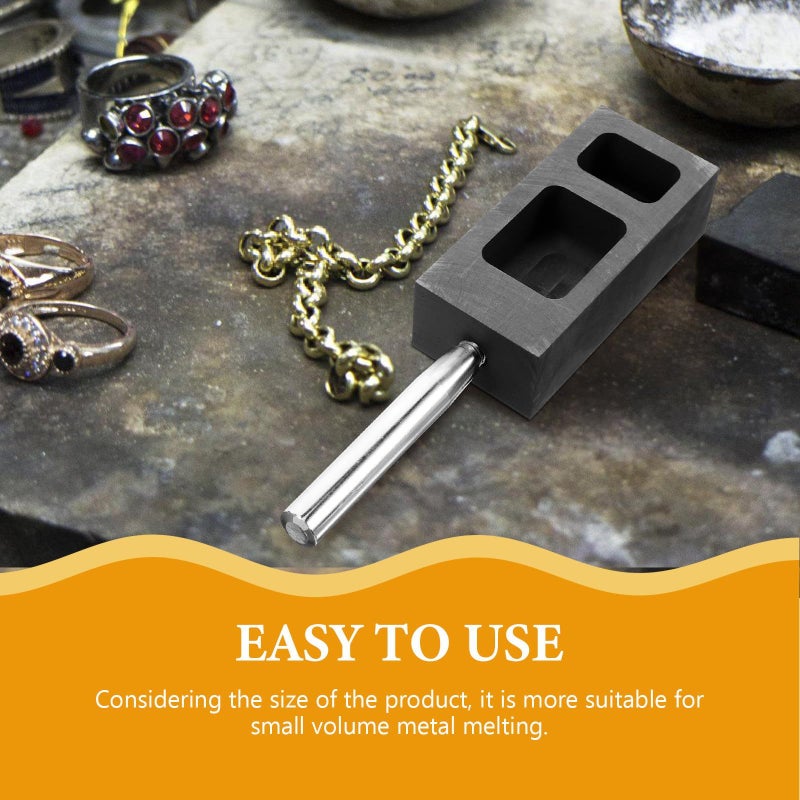 StoBaza Graphite Ingot Mold 200g and 400g Metal Casting Kit Dual Handle Holes - Image 4
