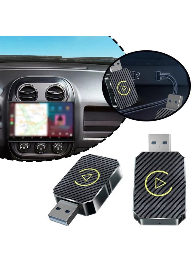 Kiboule - Wireless Android Auto CarPlay Adapter 2 in 1 Wired to Wireless USB Dongle s for iPhone iOS 10+/Android 11+ - Image 1