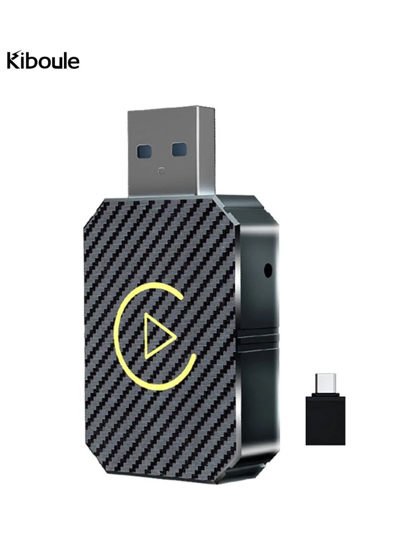 Kiboule - Wireless Android Auto CarPlay Adapter 2 in 1 Wired to Wireless USB Dongle s for iPhone iOS 10+/Android 11+ - Image 1