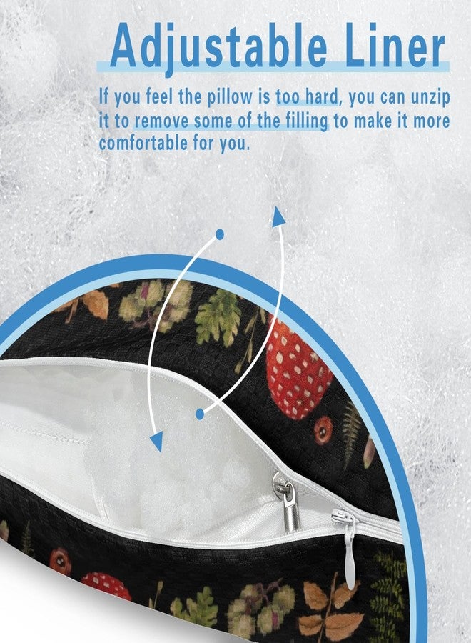 BVOKQUC وسادة ثقب الأذن BVOKQUC للنوم على الجانب مع غطاء قابل للغسل، وسائد بها فتحات لتخفيف آلام الأذن، وسادة دائرية للبالغين، وسادة أذن CNH لتخفيف آلام الأذن وتقرحات الضغط مع فتحة في المنتصف - Image 4