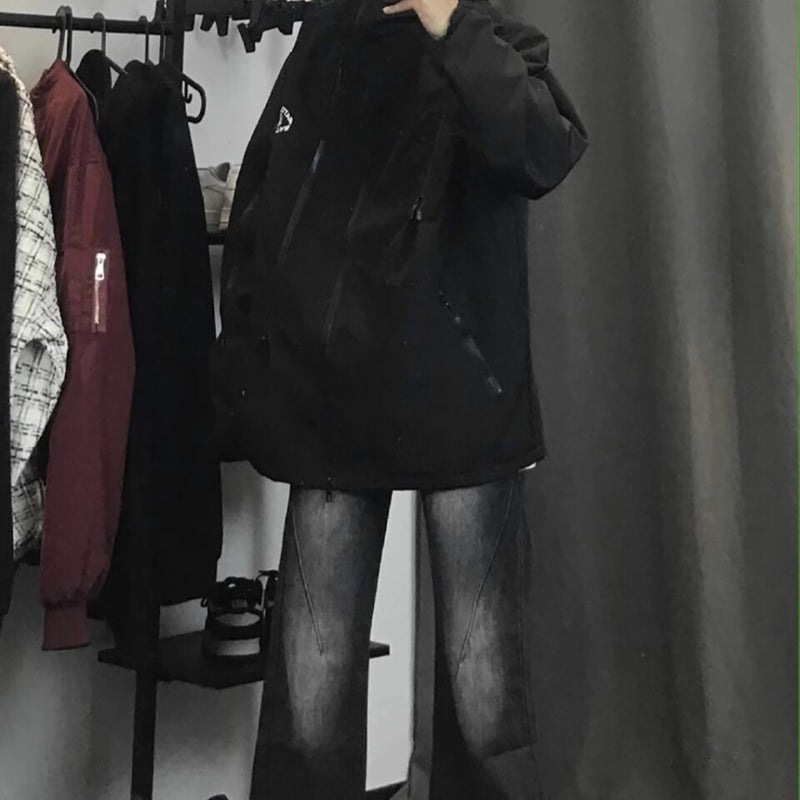 Unisex Classic Denim Jeans Loose Fit Daily Outdoor Wear - Image 5