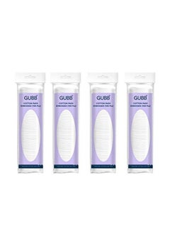GUBB Cotton Pads For Face Cleansing Makeup Remover Cotton Pads Embossed Pack Of 4 100 Pieces Each  - Image 1