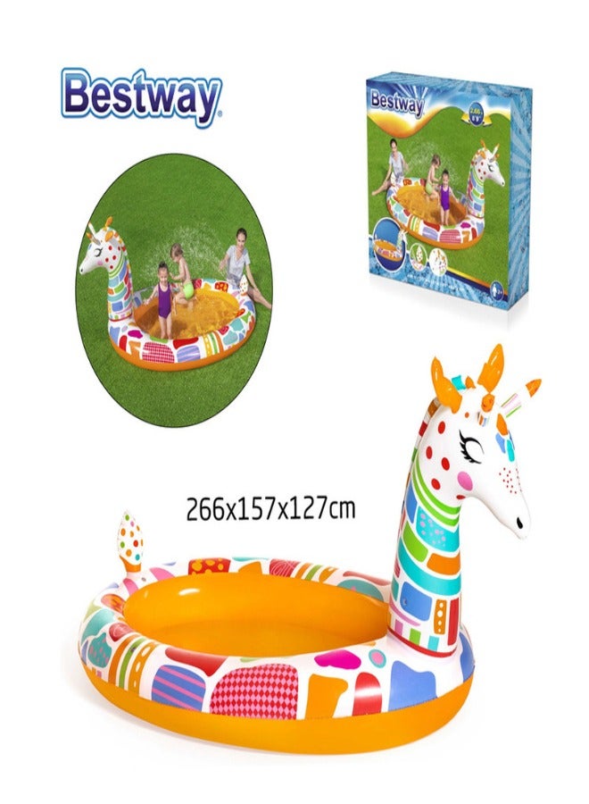 بست واي حوض سباحة جروفي على شكل زرافة 266×157×127 سم 26-53089 - Image 1