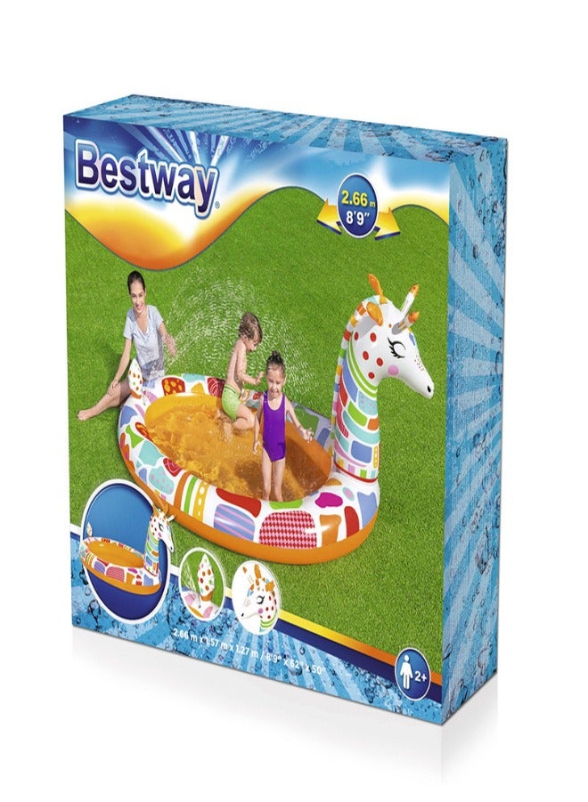 بست واي حوض سباحة جروفي على شكل زرافة 266×157×127 سم 26-53089 - Image 3