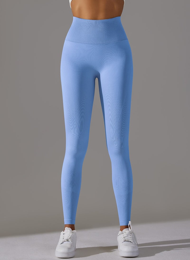 Loquat Yoga Tight Fitting Stretch Soft Pants Blue  - Image 1