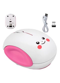 Wireless Mouse, 2.4Ghz Cute Smiley Bun Egg Shape Cartoon Silent Computer 1600dpi Quiet Portable Mobile Optical Travel Mute Cordless Mouse for Notebook Kid Gift