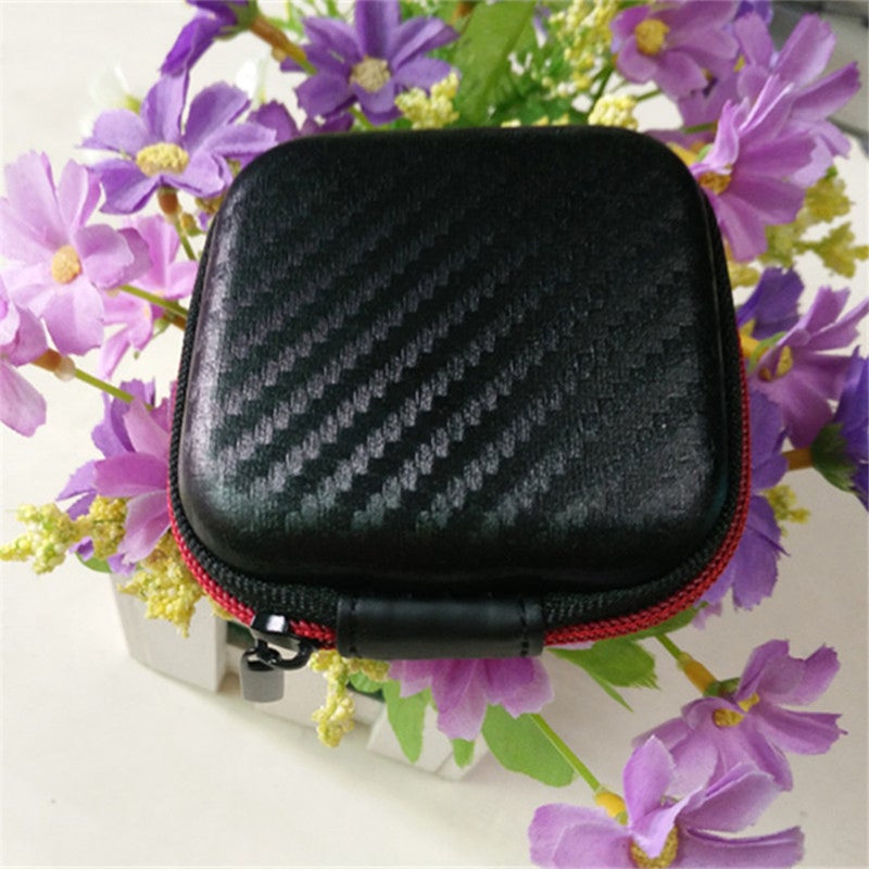 1PC Earphone Bag EVA Mini Earphone Shell Earphone Zipper Bag Portable Twill Earphone Bag - Image 3