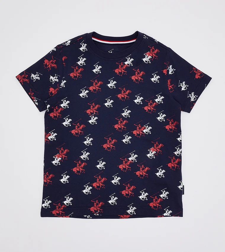 Logo printed casual t-shirt