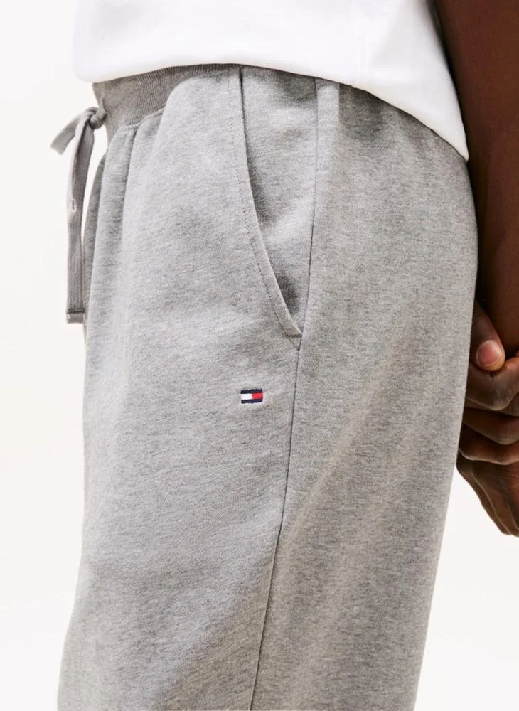 Tommy Hilfiger Medium Grey Heather Terry Cuffed Leg Drawstring Joggers for Men | Best Price UAE