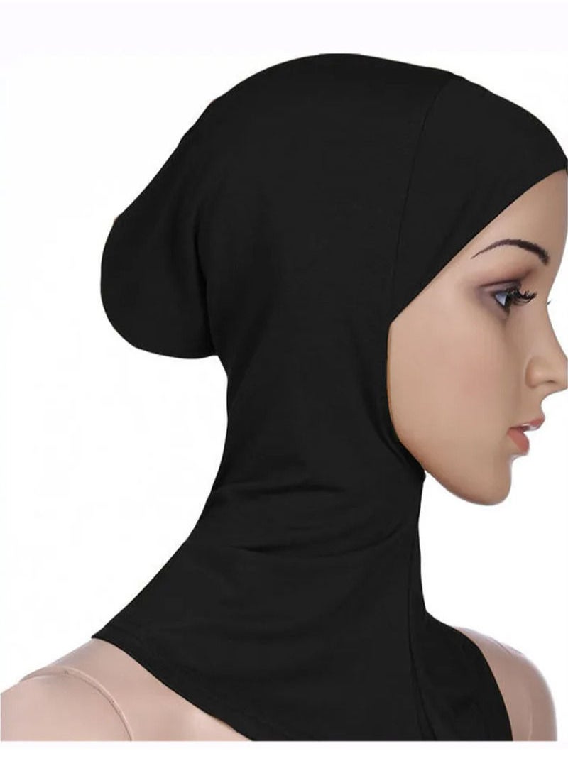 Linda 2-Pieces Comfortable Classic Long Scarf Black/White  - Image 2
