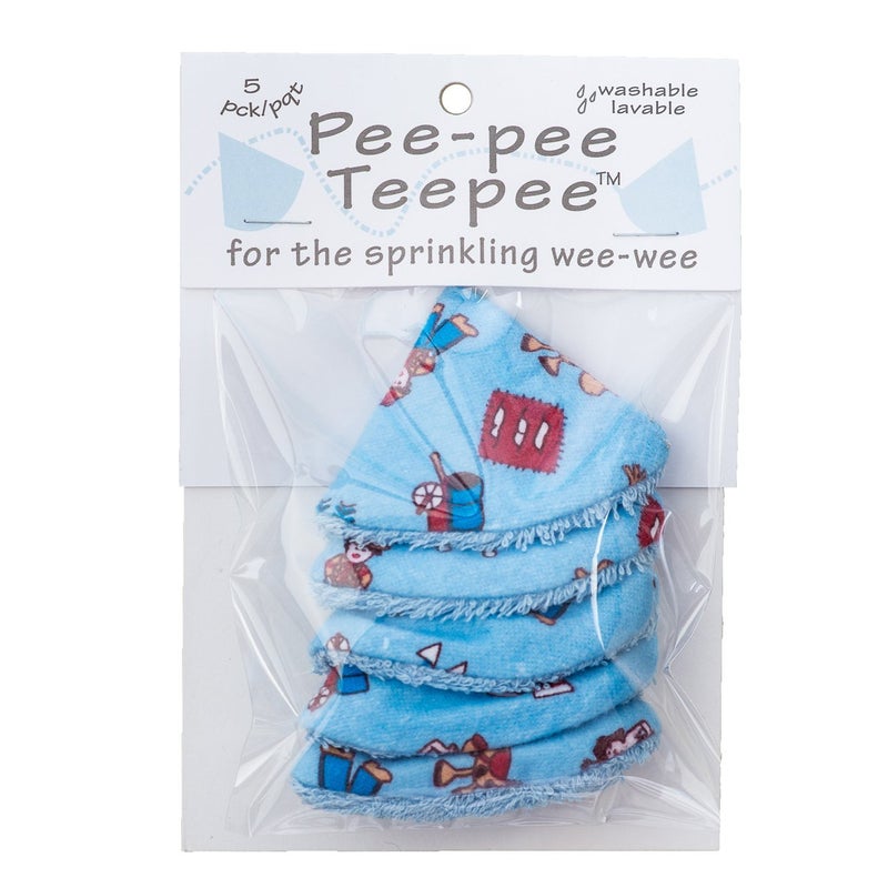 Beba Bean Washable Cotton Pee-Pee Teepees That Shield Baby Boys Pee During Diaper Changes. Makes a Great add-on Gift for a Baby Shower Thanks to its Fun, Gift-Ready Store Packaging. 5 Pack. Western - Image 2