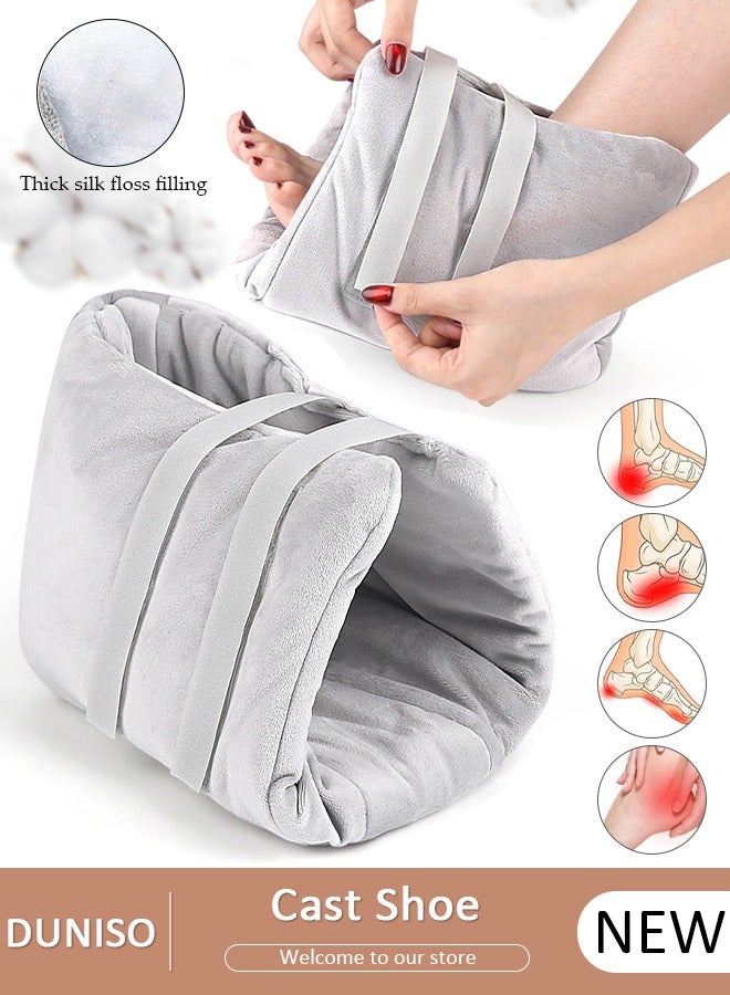 DUNISO Heel Protector Heel Cushion,Heel Cushion Protector Pillow to Relieve Pressure from Sores and Ulcers, Ankle Protector  Foot Ankle Warm Cover for Pressure Sores & Keeping Warm Elderly Foot Correction Cover - Image 1