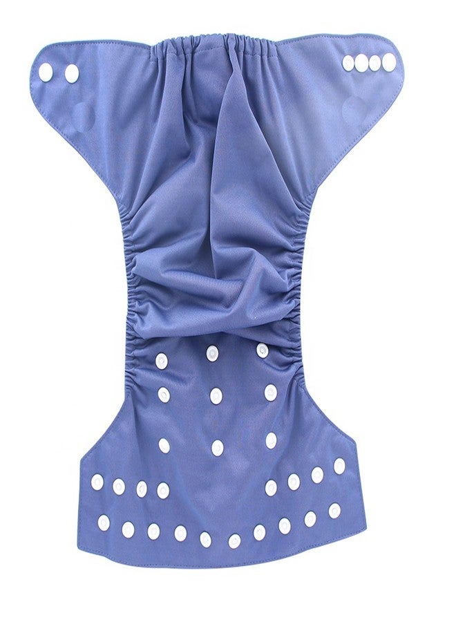Mistic Reusable Cloth Diaper for Newborn Baby (0-12 kg) - Adjustable, Washable, Leak‑Proof, Organic Cotton, Eco‑Friendly & Gentle on Baby’s Skin (Blue, One Size, 1, count) - Image 3