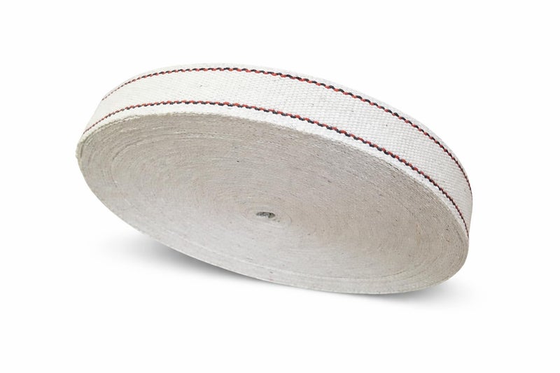 BASRAH NIWAR 2-Inch White Cotton Niwar Roll 50 Meter | Webbing Strap Niwar Patta for Charpai Dori, Khatiya, Chair, Folding Bed, Khat | Strong Furniture Weaving Belt - Image 1